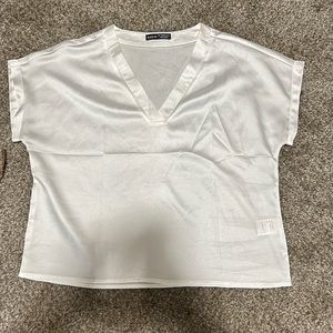 Silk white shirt